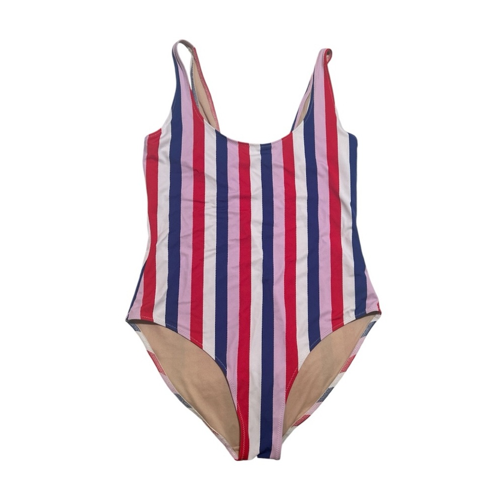 Old Navy one piece scoopneck swimsuit striped size XL